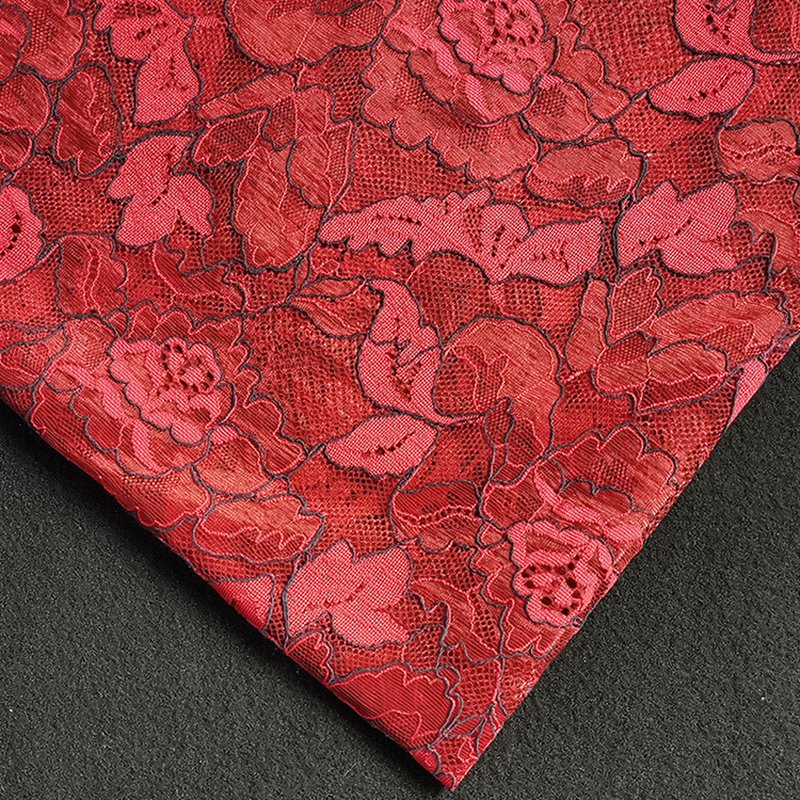 Lace Fabric Scallop Edge Wave for Women's Wear Wholesale Supplier 4